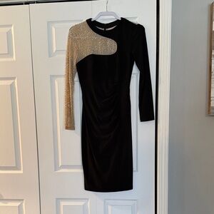 Elegant Black and Gold Dress
